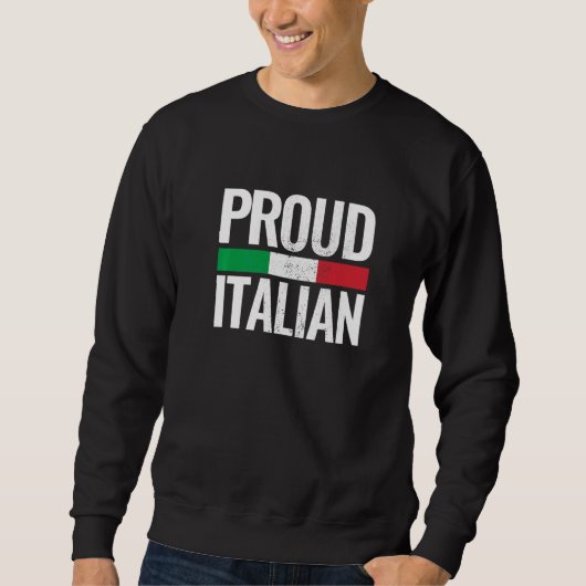 Italienische Staatsflagge Vintag Italien Sweatshirt (Vorderseite)