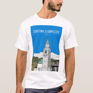 Italienische Stadt Cortina D’Ampezzo T-Shirt