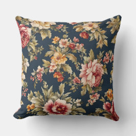 Italienische Stoffe mit schönem Blumenmuster Kissen