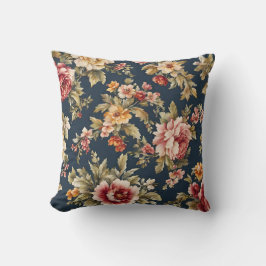 Italienische Stoffe mit schönem Blumenmuster Kissen