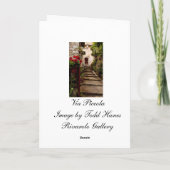 Italienische Straße - Grußkarte Karte (Rückseite)