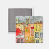 Italienische Straße Magnet (Vorderseite/Rückseite)