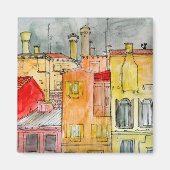 Italienische Straße Magnet (Vorne)