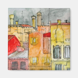 Italienische Straße Magnet