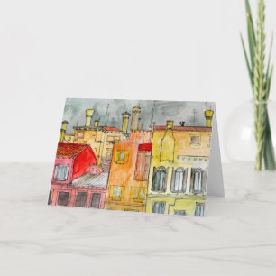 italienische Straßengrußkarte Karte