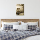Italienische Straßenszene in sepia Leinwand drucks (Insitu (Schlafzimmer))