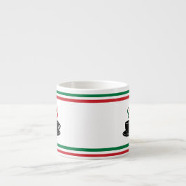 Italienische Streifen Espresso Espressotasse