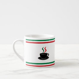 Italienische Streifen Espresso Espressotasse