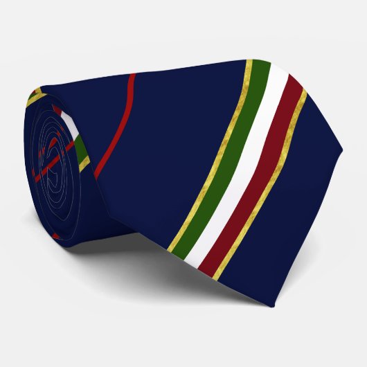Italienische Streifenflagge Krawatte (Gerollt)