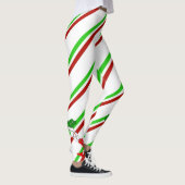Italienische Streifenflagge Leggings (Rechts)