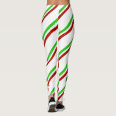Italienische Streifenflagge Leggings (Rückseite)