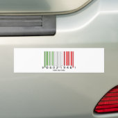 Italienische Strichcodeflagge Autoaufkleber (Auf Auto)