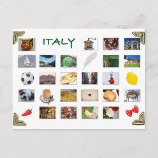 Italienische Symbole Postkarte
