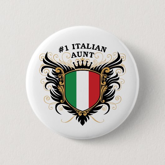 Italienische Tante der Nr.-eine Button (Vorderseite)