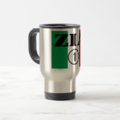 Italienische Tanten: UNO Zia-Numero Reisebecher (Vorderseite Links)