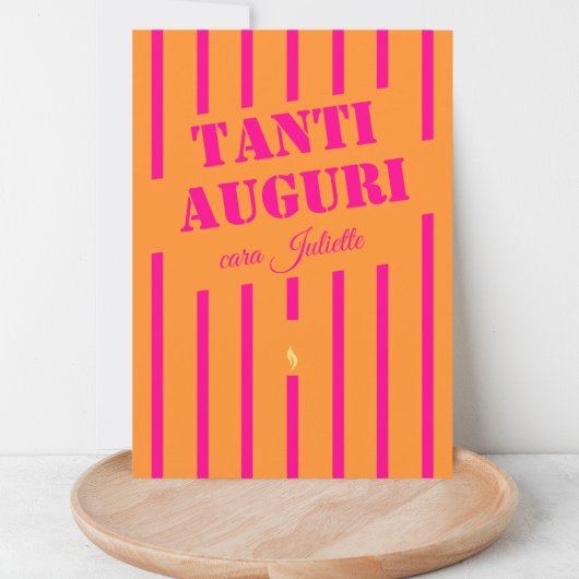 Italienische Tanti-Auguri Geburtstagskarte