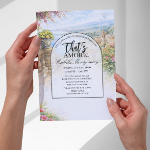Italienische Taormina That’s Amore Brautparty Einladung