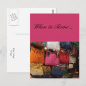 Italienische Taschen - Rom, Italien Postkarte (Vorne/Hinten)