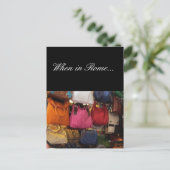 Italienische Taschen - Rom, Italien Postkarte (Stehend Vorderseite)