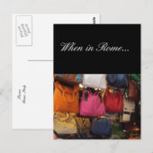 Italienische Taschen - Rom, Italien Postkarte (Vorne/Hinten)
