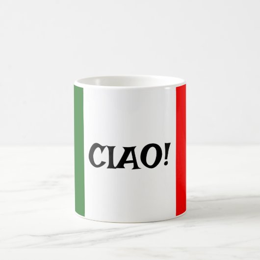 Italienische Tasse für die Gestaltung von Fahnen (Mittel)