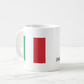 Italienische Tasse mit Flagge  (Vorderseite Links)