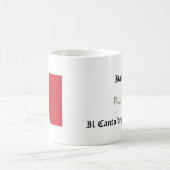 Italienische Tasse mit Flagge  (Mittel)