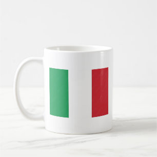 Italienische Tasse mit Flagge und Name der Hymne