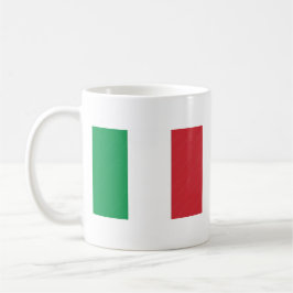 Italienische Tasse mit Flagge und Name der Hymne