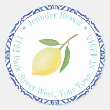 Italienische Theme Summer Wedding Lemons Rücksende