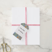 Italienische Tiles-Hochzeit in Urlaubsort Geschenkanhänger (Mit Garn)