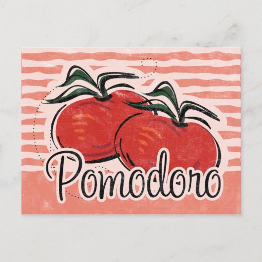Italienische Tomatenkarte Postkarte (Vorderseite)