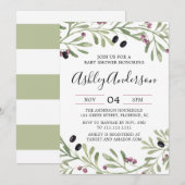 Italienische Toskanische Kinderdusche Einladung (Vorne/Hinten)