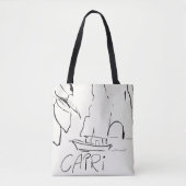 Italienische Totasche CAPRI Island Willkommen in I Tasche (Vorderseite)