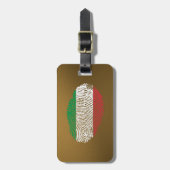 Italienische Touchfingerabdruckflagge Gepäckanhänger (Vorderseite vertikal)