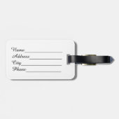 Italienische Touchfingerabdruckflagge Gepäckanhänger (Rückseite horizontal)