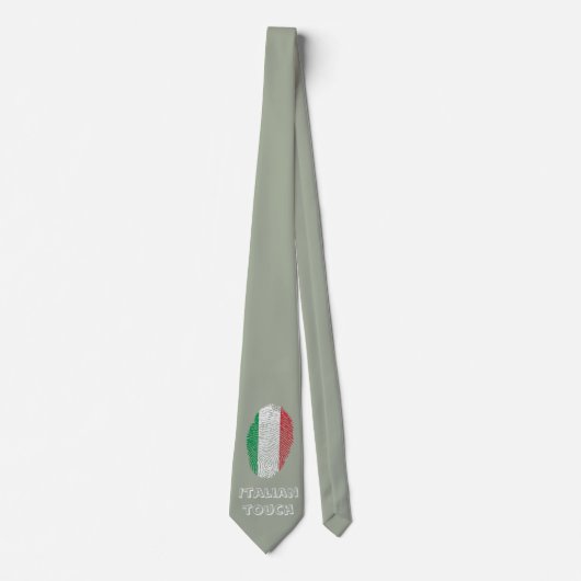 Italienische Touchfingerabdruckflagge Krawatte (Vorderseite)