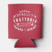 Italienische Trattoria Personalisierte Restaurant Dosenkühler (Vorderseite)