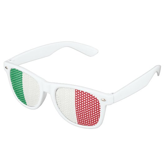 Italienische Trikolore | Flagge Italiens Partybrille (Schrägansicht)