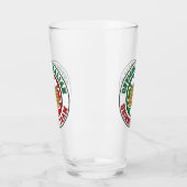 Italienische trinkende Team-Flagge von Italien Glas (Links)