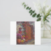 Italienische Tür Postkarte (Stehend Vorderseite)