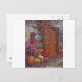 Italienische Tür Postkarte (Vorne/Hinten)