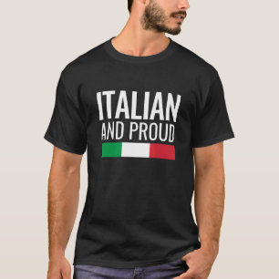 Italienische und stolze italienische Flagge T-Shirt