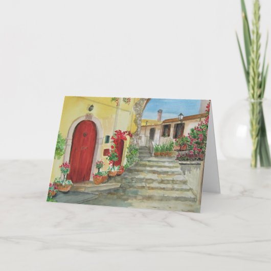 Italienische Urlaubskarte Feiertagskarte (Vorderseite)