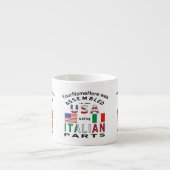 Italienische USA Teile Personalisiert Espressotasse (Vorderseite)