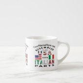 Italienische USA Teile Personalisiert Espressotasse (Rechts)