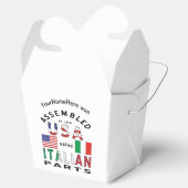 Italienische USA Teile Personalisiert Geschenkschachtel (Geöffnet)
