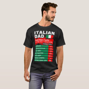 Italienische Vater-Nahrungs-Tatsachen, die T-Shirt