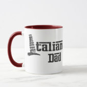 Italienische Vater-Vater-Kaffee-Tasse Tasse (Links)