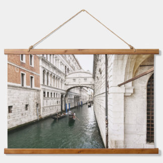 Italienische venezianische Meereslandschaft mit Go Wandteppich Mit Holzrahmen